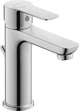 Duravit D-Code Einhebel-Waschtischmischer mit Kaltstart-Funktion, Chrom, 107 mm Ausladung