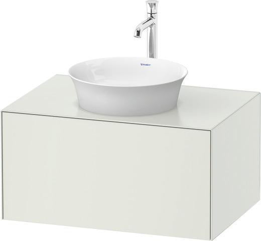 DURAVIT White Tulip Waschtischunterbau 800 mm Nordic Weiß Seidenmatt mit Tip-On-Technik