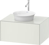 DURAVIT White Tulip Waschtischunterbau 800 mm Nordic Weiß Seidenmatt mit Tip-On-Technik