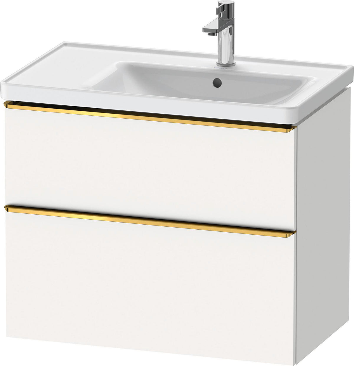 Duravit D-Neo Waschtischunterbau 784 mm Eiche Schwarz Bronze, wandhängend, 1 Auszug