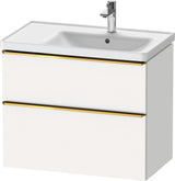 Duravit D-Neo Waschtischunterbau 784 mm Eiche Schwarz Bronze, wandhängend, 1 Auszug