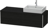 Duravit XSquare Konsolenwaschtischunterbau 1400 mm betongrau matt, 4 Schubkästen, wandhängend