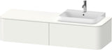 DURAVIT Happy D.2 Konsolenwaschtischunterbau 1600 mm Taupe Supermatt mit 2 Auszügen und Tip-On