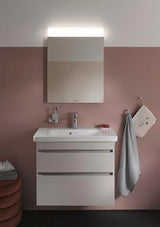 DURAVIT D-Code Glashalter mit Glas links in Chrom – Wandmontage, verchromt, inkl. Befestigungsmaterial