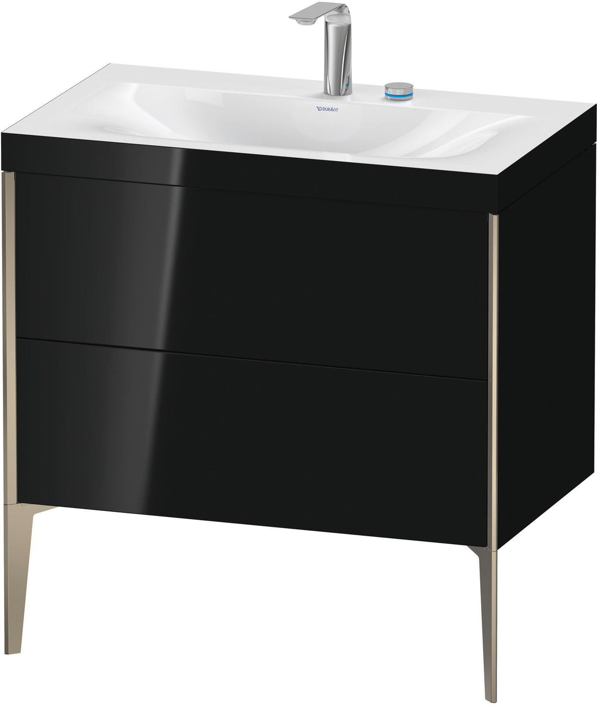 DURAVIT XViu c-bonded Waschtischset 800 mm bodenstehend mit 2 Auszügen und Tip-on Technik