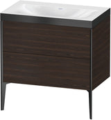 Duravit XViu c-bonded Waschtischset bodenstehend 800 mm mit 2 Auszügen, Push-Open und Soft-Close