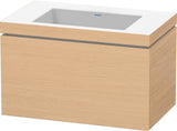 Duravit L-Cube Waschtischset mit Vero Air 800 mm Eiche Natur, wandhängend, 1 Auszug