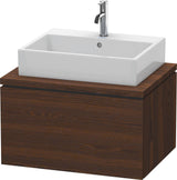 Duravit L-Cube Konsolenwaschtischunterbau 720 mm betongrau matt mit 1 Auszug und Tip-on-Technik