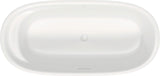 DURAVIT Cape Cod Freistehbadewanne 1855x885 mm Mineralguss Weiß Matt mit Fußgestell