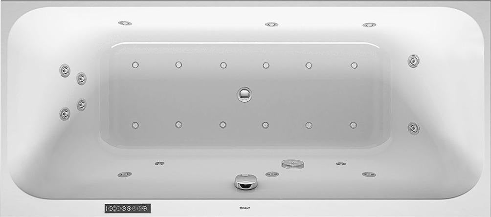 DURAVIT Happy D.2 Whirlwanne 1800x800 mm Weiß Einbau mit Fußgestell