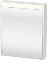 DURAVIT Brioso Spiegelschrank 700 mm betongrau matt mit LED-Beleuchtung und Steckdose