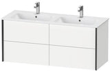Duravit Waschtischunterbau XVIU 1280 mm mit 4 Schubkästen, Strukturmatte, champagner matt