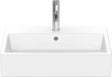 DURAVIT Waschtisch Vero Air 600 mm mit Überlauf, 1 Hahnloch, weiß – Wandmontage
