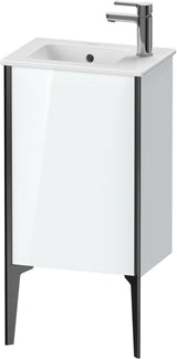 DURAVIT XViu Waschtischunterbau bodenstehend 594x410x290mm weiß hochglanz 1 Tür links
