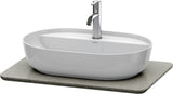 DURAVIT Luv Quarzsteinkonsole 688x475mm mit 1 Ausschnitt, weiß struktur – Designerin Cecilie Manz