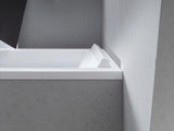 DURAVIT Starck Badewanne 1900x900 mm Einbau mit Mittelablauf, 2 Rückenschrägen, Weiß