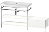 Duravit Waschtischset Happy D.2 Plus 1600x490mm ein Hahnloch taupe supermatt