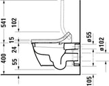 DURAVIT SensoWash Classic Dusch-WC-Sitz in Weiß – mit Fernbedienung, Beleuchtung und einstellbarer Duschstrahlstärke
