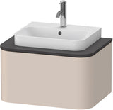 DURAVIT Happy D.2 Konsolenwaschtischunterbau wandhängend 650 mm weiß hochglanz mit 1 Auszug