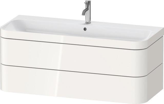 Duravit Waschtischset Happy D.2 Plus 2 Schubkästen 1175 mm eiche hell taupe supermatt