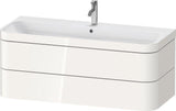 Duravit Waschtischset Happy D.2 Plus 2 Schubkästen 1175 mm eiche hell taupe supermatt