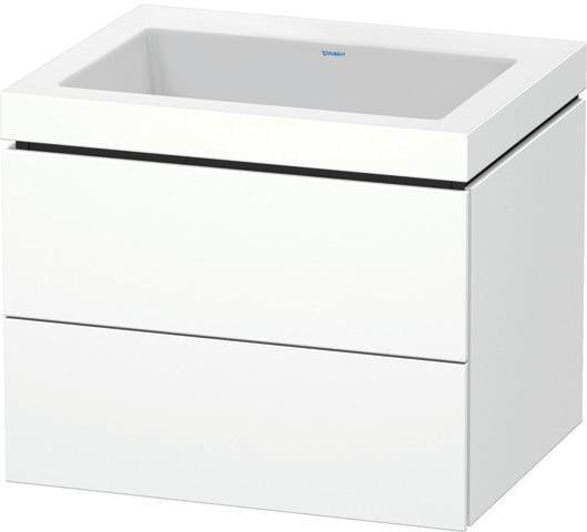 Duravit Waschtischset L-Cube 600x480mm mit Vero Air Keramik und Raumsparsiphon