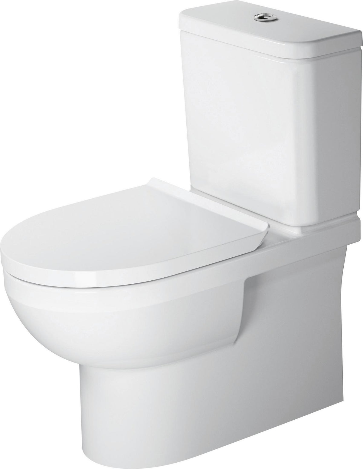 Duravit No.1 Stand-WC Kombi, weiß, 650 mm, spülrandlos, Tiefspüler, Abgang waagerecht