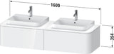 Duravit Konsolenunterschrank Happy D.2 Plus 1600 mm taupe supermatt mit Tip-On-Technik