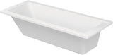 DURAVIT D-Code Badewanne 1700x750 mm Einbau, Mittelablauf, 1 Rückenschräge, Weiß