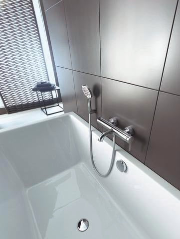DURAVIT C.1 Einhebel-Wannenmischer Aufputz – Keramikmischsystem, Schwarz Matt, 189,5 mm