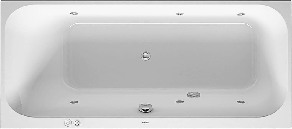 DURAVIT Whirlwanne Happy D.2 1600x700mm Einbau mit Air-System, weiß