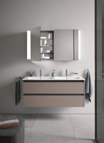 DURAVIT Ketho.2 Waschtischunterbau 1280 mm betongrau matt mit 2 Schubkästen und Soft-Close