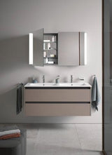 DURAVIT Ketho.2 Waschtischunterbau 1280 mm betongrau matt mit 2 Schubkästen und Soft-Close