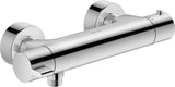 DURAVIT B.2 Brausethermostat Aufputz in Chrom mit Thermostatkartusche und Sicherheitssperre bei 38 °C