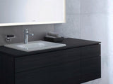 Duravit Circle Einhebel-Waschtischmischer mit Zugstange, Chrom – 117 mm Ausladung