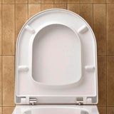 DURAVIT Balcoon WC-Sitz mit Absenkautomatik und Edelstahl-Scharnieren, Weiß Glänzend