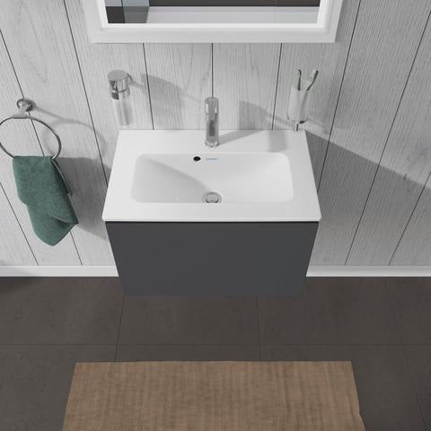 DURAVIT L-Cube Waschtischunterbau 620 mm, 1 Auszug, Weiß Matt, Wandmontage