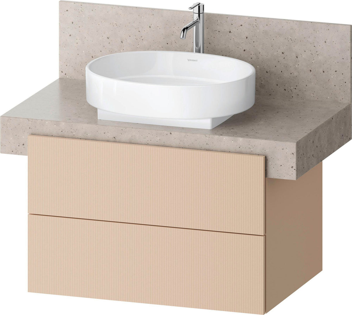 DURAVIT Balcoon Konsolenwaschtischunterbau 800 mm mit 2 Schubkästen, Tip-on Technik und Soft-Close-System