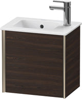 Duravit XViu Waschtischunterbau wandhängend, 1 Tür, amerikanischer Nussbaum, 410 mm