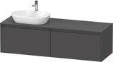 DURAVIT Ketho.2 Waschtischunterbau 1600 mm betongrau matt mit 2 Auszügen