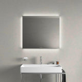 Duravit DuraSquare Metallkonsole höhenverstellbar mit Handtuchhalter links/rechts, chrom