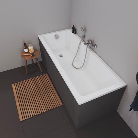 Duravit No.1 Badewanne 1500x700 mm Einbauversion mit 1 Rückenschräge in Weiß