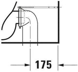 DURAVIT DuraStyle Stand-Tiefspül-WC 705x370mm mit WonderGliss, Abgang Vario, weiß