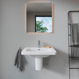 DURAVIT DuraStyle Halbsäule aus Sanitärkeramik in Weiß für Wand-WCs