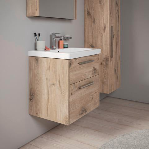 DURAVIT D-Code Halbhochschrank 400 mm, rechts, Basalt Matt, 1 Tür, Glasböden