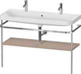 DURAVIT Happy D.2 c-shaped Waschtischset 1175 mm mit Metallkonsole und Hahnloch