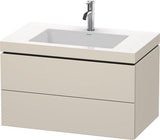 Duravit Waschtischset L-CUBE 800x480mm mit Vero Air Waschtisch und 2 Schubkästen