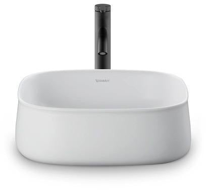 DURAVIT Aufsatzbecken Zencha 420 mm Weiß, geschliffen, ohne Überlauf & Hahnloch – DuraCeram