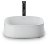 DURAVIT Aufsatzbecken Zencha 420 mm Weiß, geschliffen, ohne Überlauf & Hahnloch – DuraCeram