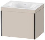 Duravit Waschtischunterbauset XVIU 600x480mm mit Möbelwaschtisch Viu und Auszug
